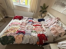 Baby girl clothing bundle – Newborn to 9–12 months – Approx. 90+ items