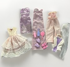 Vintage Barbie Clothing Lot Slip Dress Nightgown Lingerie Lace Girly Pink