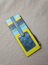 ili New York Long Double Sided Slim Wallet RFID Card Holder ID Cool Tropics