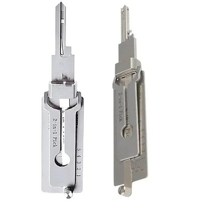 2-in-1 Stainless Steel Key Decoder SS001 PRO Lock Decoder Repair Tools-(1pc)*