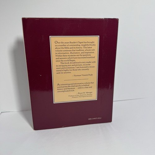 Mysteries Of The Bible, Readers Digest, (Hardcover) 1988 Questions Of Scripture - Imagen 2 de 3