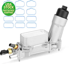 36L Aluminum Engine Oil Cooler Filter Housing Assembly for Dodge Jeep Chrysler