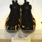 SUPREME x NIKE AIR FOAMPOSITE noir taille US8,5 UK7,5 or 652792 001 GALAXY 2014 