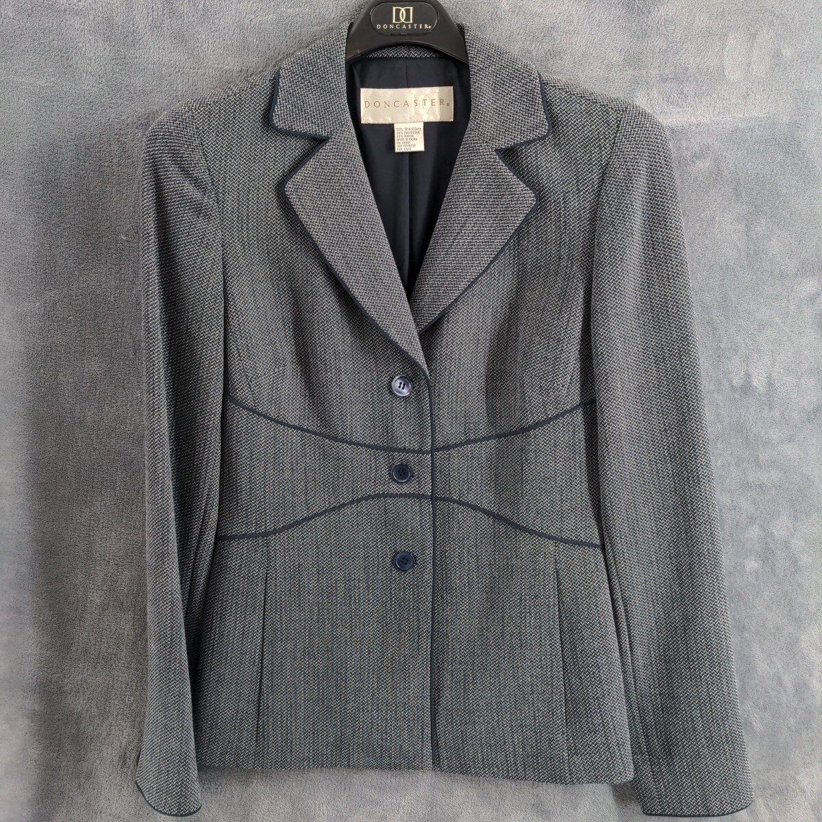 Doncaster Herringbone Button Up Blazer Jacket & S… - image 2
