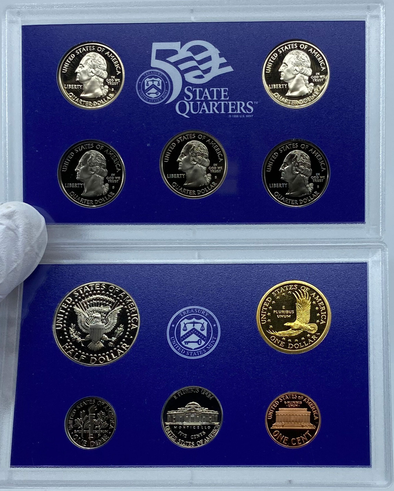 2000 S United States of America US Mint PROOF COINS Set w STATE ...