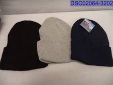 Qty 12: Winter Beanie Hats Winterlace Black, Gray Navy One Size Men's/Women's