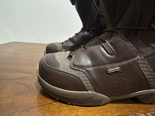 Botas de Snowboard Salomon Dialogue Cuero Marrón EE. UU. Para Hombre Talla 9 ¡¡COMO NUEVAS!!! - Imagen 8 de 16