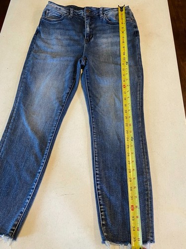 Pantalones de mezclilla para mujer Judy azul calce relajado talla 13 31 desgastados - Imagen 6 de 7