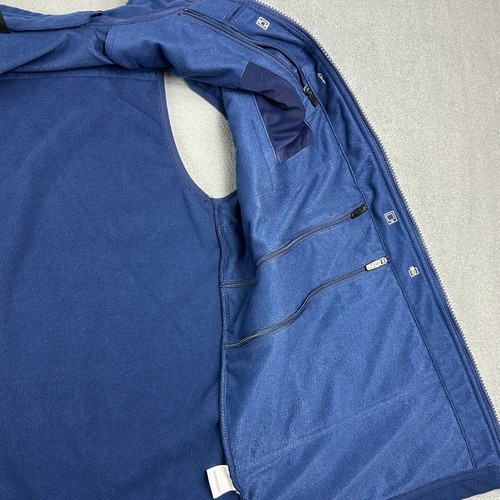 SCOTTeVEST Vest Mens Large Blue Fireside Fleece Hidden Pockets Travel SV-FFM - Picture 8 of 10