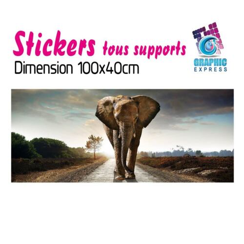 STICKERS ELEPHANT FELIN-IMPRESSION IMAGE 56 MODELES IMPRIMEE DECO MURAL CHAMBRE - Bild 65 von 119
