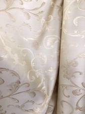 CHAMPAGNE Brocade Flower Floral Upholstery Drapery Fabric 110 in. Sold BTY