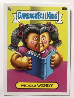 Garbage Pail Kids 2022 Topps Stickerbuch Worms Wedged Wendy 57b