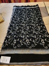 Pakistani / Indian Women's Black Embroidered Velvet Shawl
