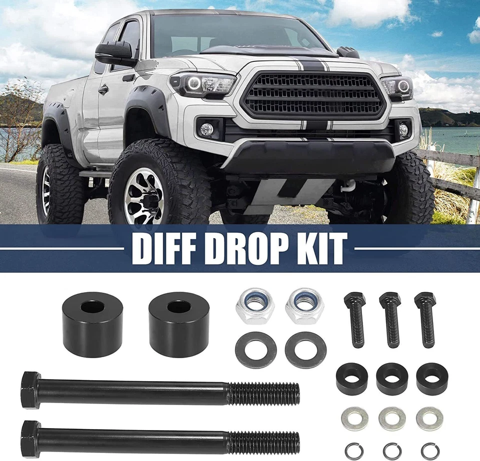 Differential Drop Kit For 2-3" Lift Tacoma 4Runner FJ Cruiser 4WD CNC Diff Drop Foto 2 de 4