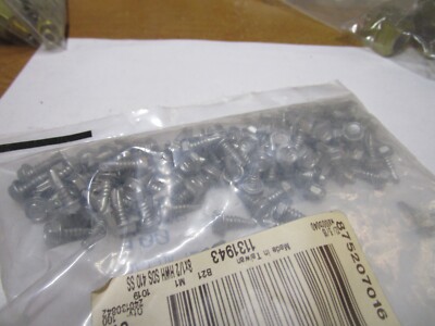 1000-Pack #8 X 1/2" Hex Washer Head Self-Piercing Screws - Double Thread, Zinc 10 thumbnail image