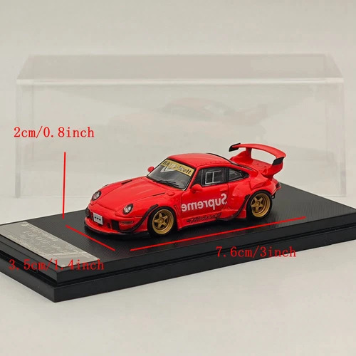 1/64 SW RWB 993 GT RAUH-Welt Red Short Wing Diecast Model Car Limited Collection - Picture 6 of 7