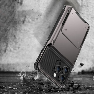 Phone Protective Case with Integrated Card Holder and Fashion Minimalists Design