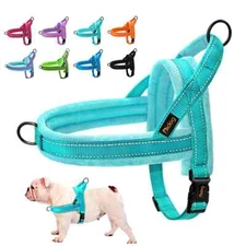 Warm Dog Harness Vest Dog Harnesses Soft Padded Pet Training Vests Adjustable