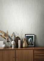 Vliestapete Uni Meliert Patina Weiß-Grau Silber Metallic 85758 (8,17€/1Qm)