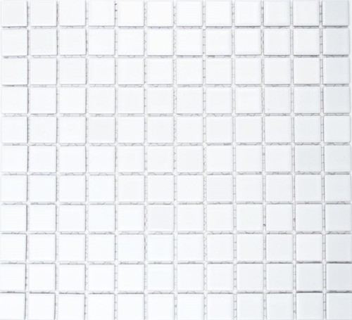 Piastrelle Mosaico Ceramica Bianco Opaco Piscina Bagno Wc Cucina 18-0111_F 10 - Foto 1 di 9