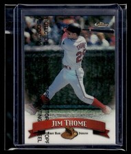 1998 Topps Finest Refractor #118 Jim Thome w/Peel Indians HOF