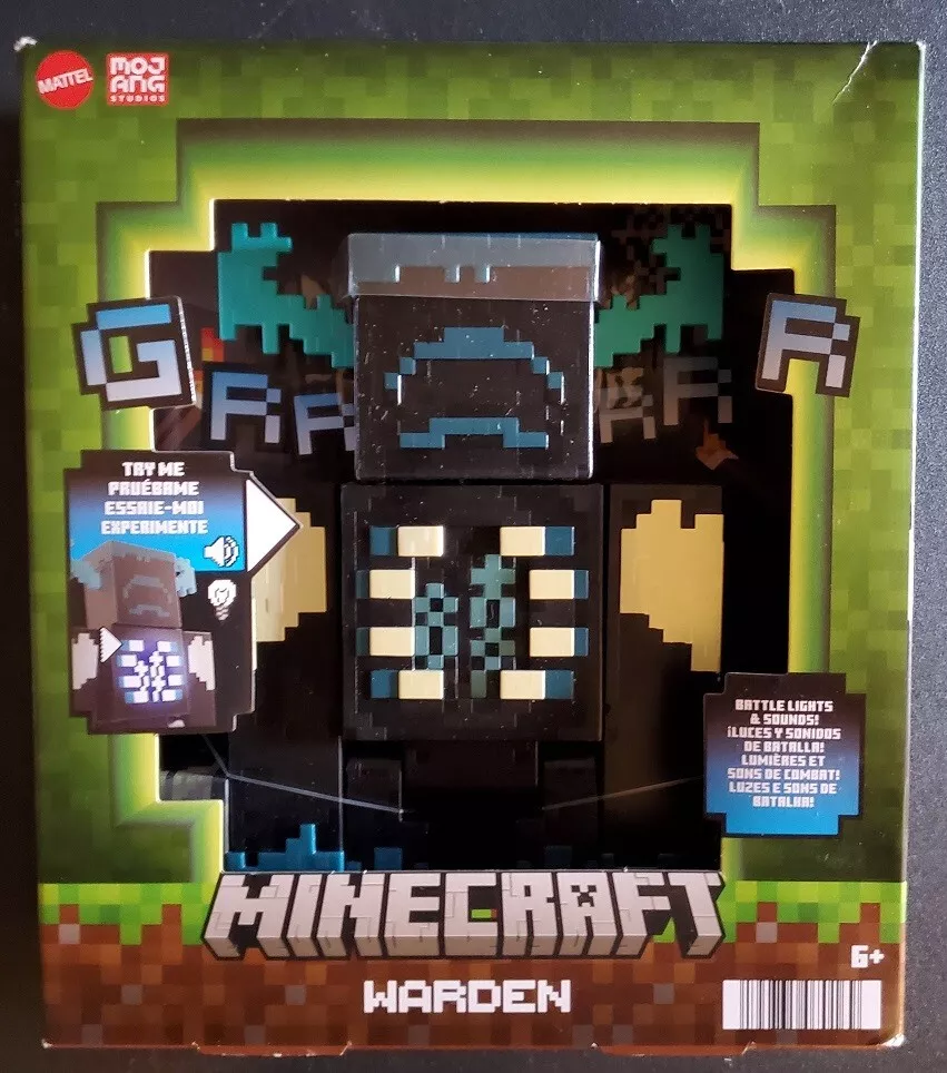  Mattel Minecraft Warden Action Figure with Lights, Sounds &  Attack Mode, Collectible Toy Inspired by Video Game, 3.25-Inch : Toys &  Games