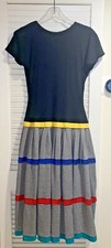 Vintage Dress By One Way 10 Midi Fit + Flare Short Sleeve Poly/Visc Australia