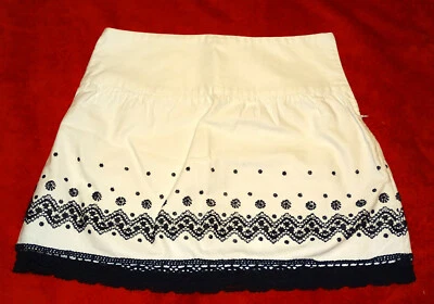JUPE MORGAN TBE TAILLE 38 - BLANCHE ET NOIRE - Photo 1/4