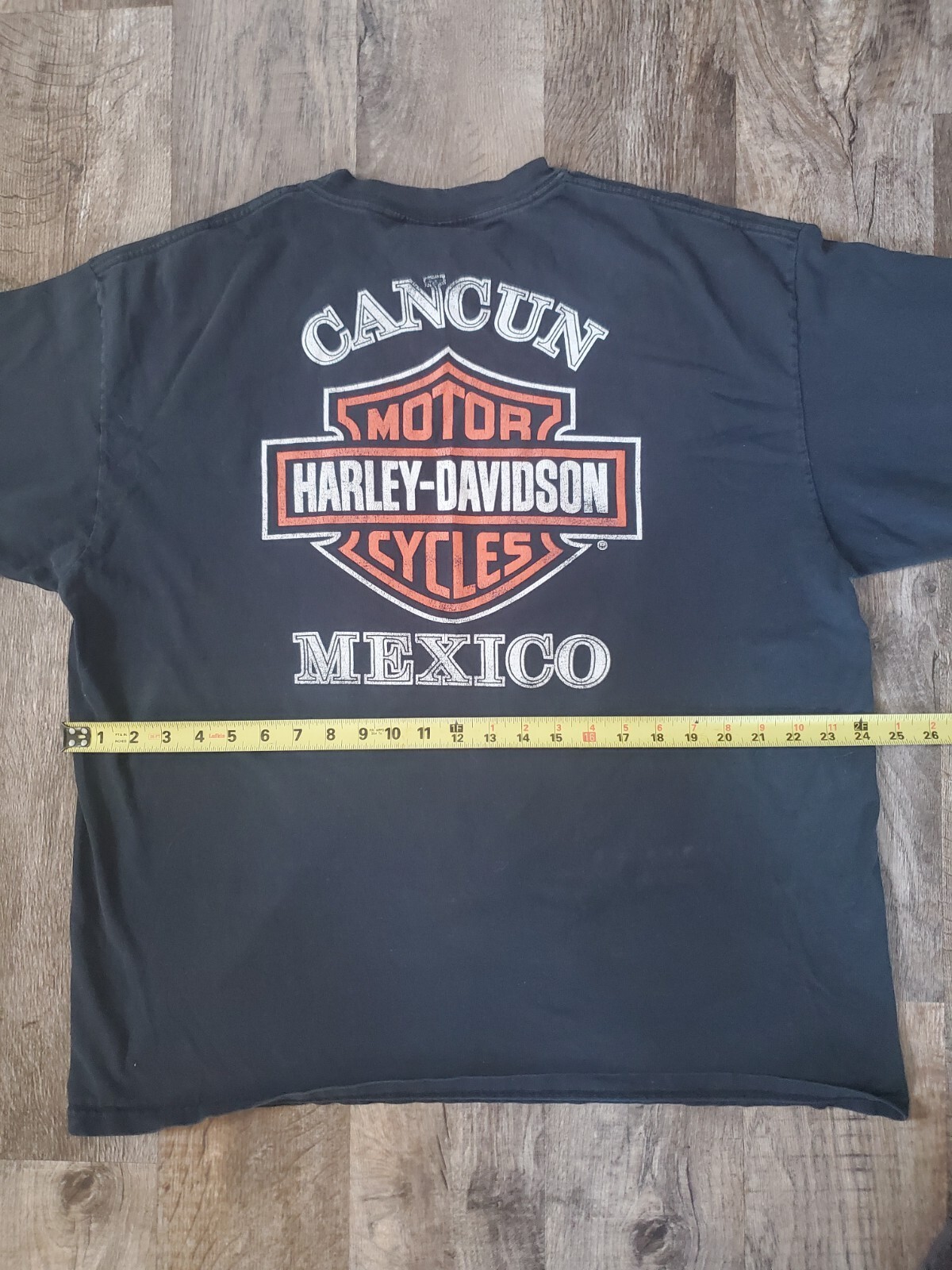 Harley Davidson motorcycle t shirt Cancun Mexico sz x… Gem