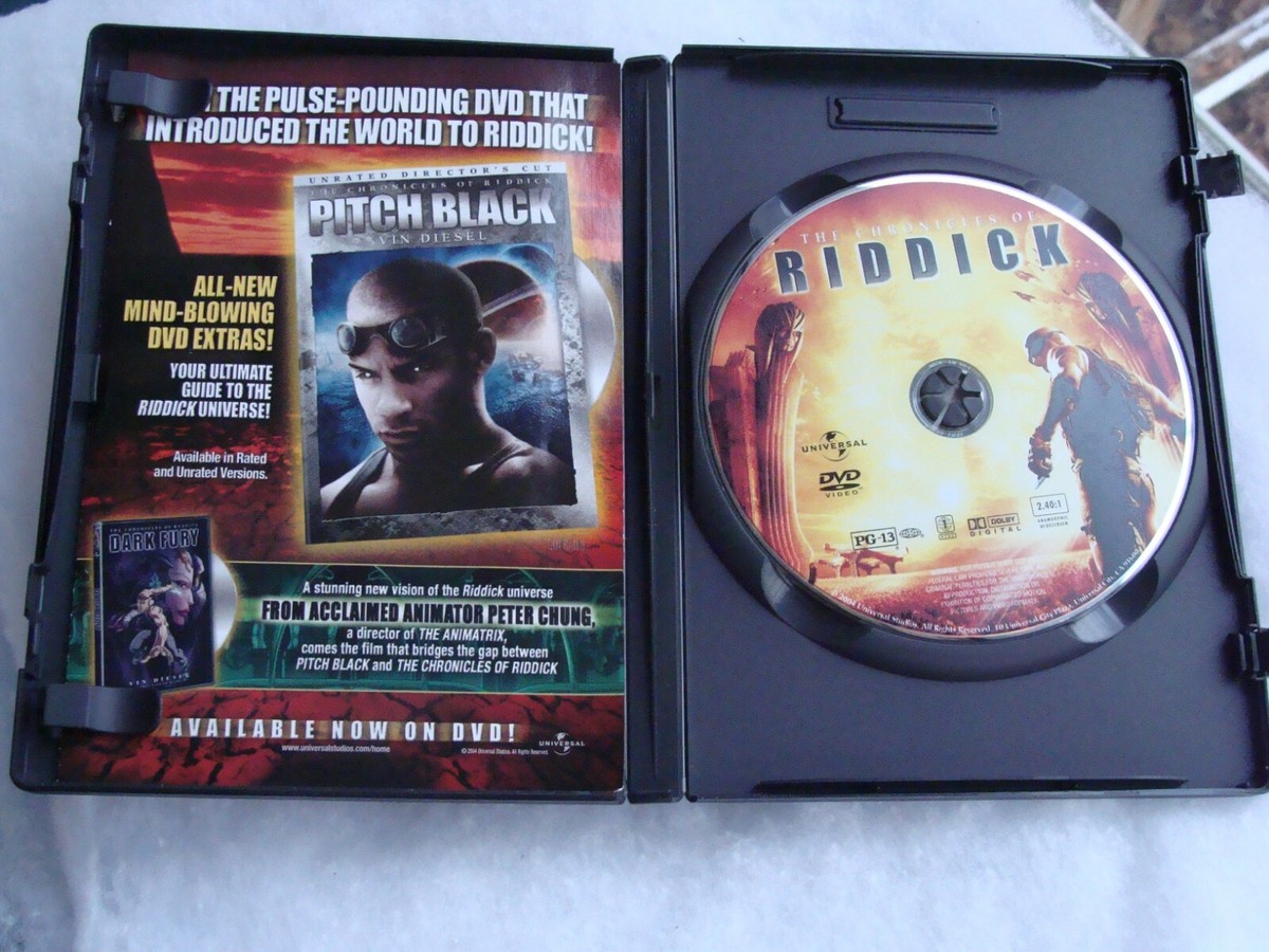 The Chronicles of Riddick (DVD 2004) Vin Diesel Widescreen Bonus