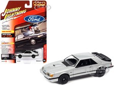 1986 Ford Mustang Svo Silver 164 Diecast Car Johnny Lightning Jlcg029-jlsp247 B