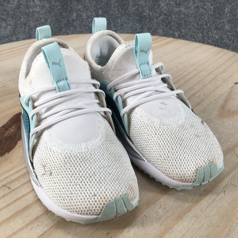 Puma Shoes Kids 10C Boys Pacer Future Allure Athletic Sneakers 387912-01 White - Image 3 of 4