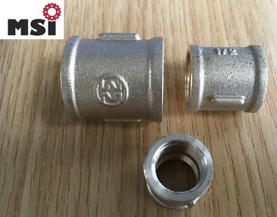 Muffe messing 1.2 Zoll 3/4 Zoll 1 Zoll 1/8 Zoll 1/4 Zoll bis 2 Zoll Muffen