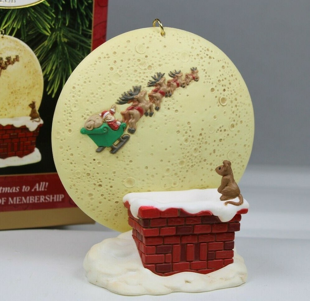 Hallmark Collectors Club 1997 Happy Christmas Keepsake Ornament New