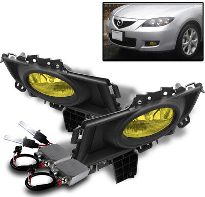 For 07-09 Altima Fog Lights w/Wiring Kit & HID Conversion Kit Clear