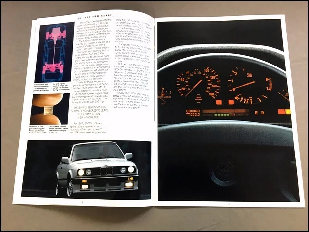 1987 BMW 20-page Car Brochure Catalog - 325i 528e 535i 535is M5 L6 M6 735i 325is - Image 2 of 4