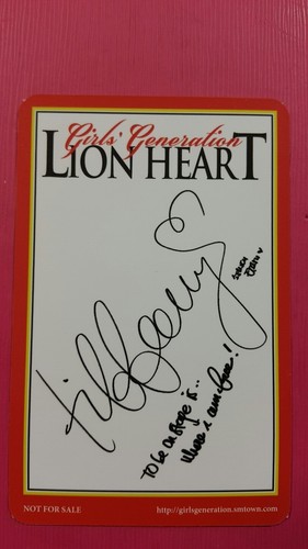 SNSD Tiffany Album 'Lion Heart' Photocard Lion Heart Version - 第 4/4 張圖片