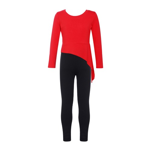 Girls Two-piece Set Lightweight Outfits Stretchy Activewear Training Tracksuit - Picture 59 of 73