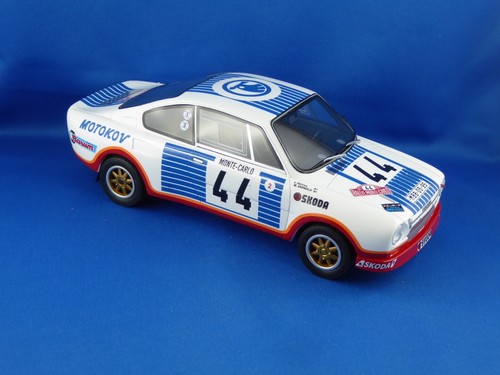 1/18 , SKODA 130RS Nr44, Rally Monte Carlo 1977 in Metall, limitiert 100 St, OVP - Bild 2 von 6