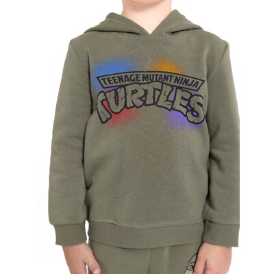 Teenage Mutant Ninja Turtles Hoodie Relaxed Fit Toddler Boy Size 2T Green