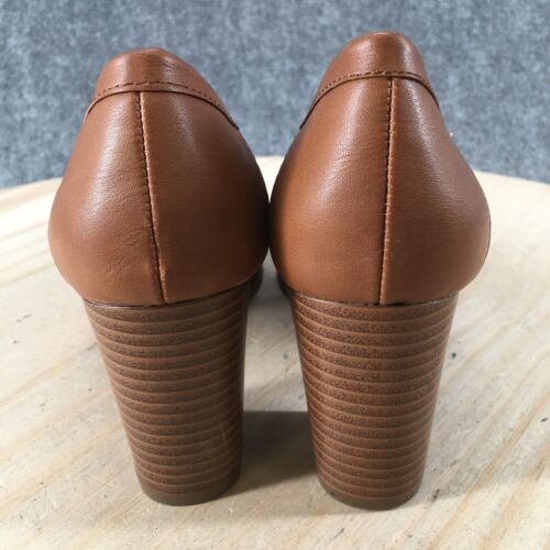 Jones New York Heels Womens 5.5 M Cyri Slip On Loafer Pumps Brown Faux Leather - Picture 9 of 17