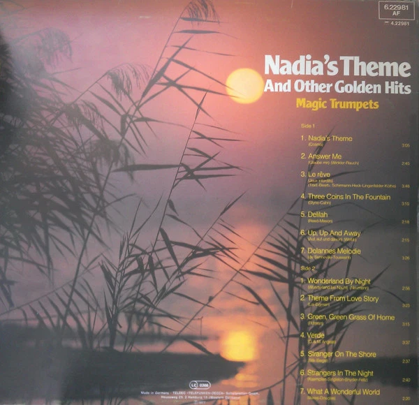 * 1977 Magic Trumpets – Nadia's Theme And Other Golden LP 黑膠唱片 Minor Scratch - Image 2 of 2