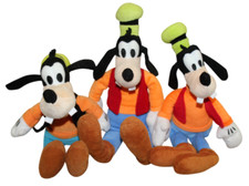 Disney Goofy Plush Lot of 3 Just Play Stuffed Animal Toys 11" 12"