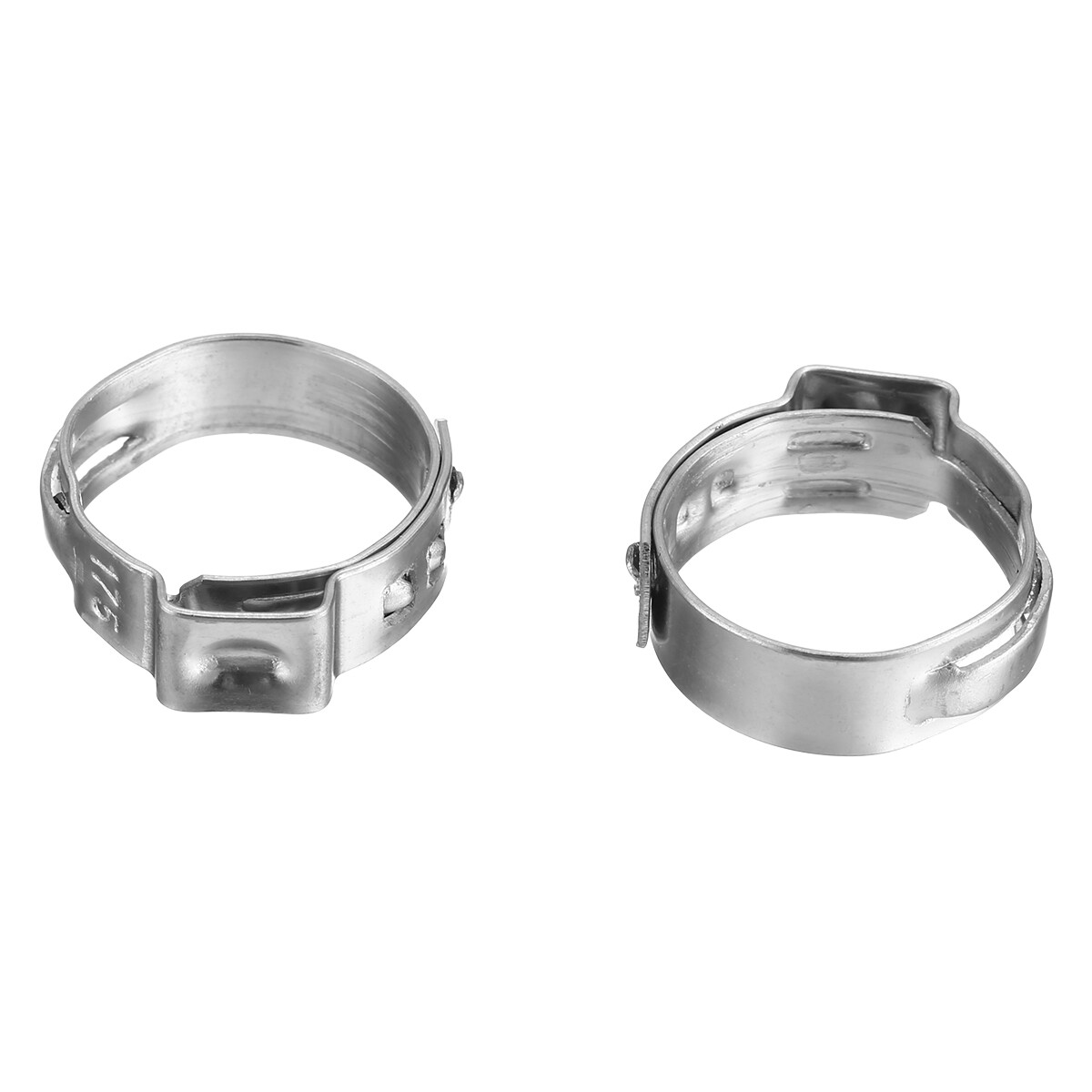 100 Pcs 1/2 inch PEX Stainless Steel Clamp Cinch Rings Crimp Pinch