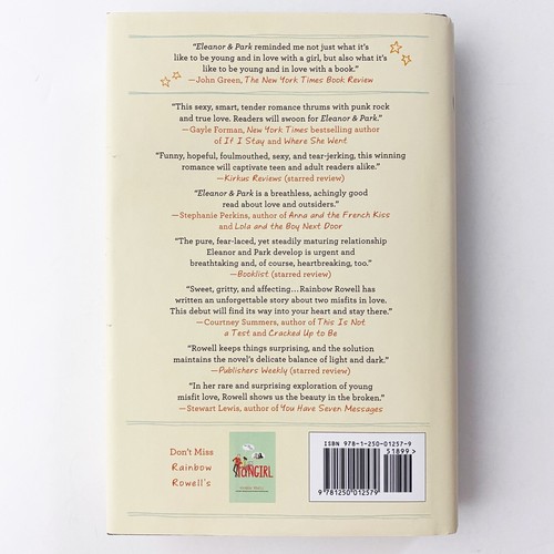 Eleanor & Park by Rainbow Rowell BOOK young adult romance contemporary fiction - Picture 3 of 3