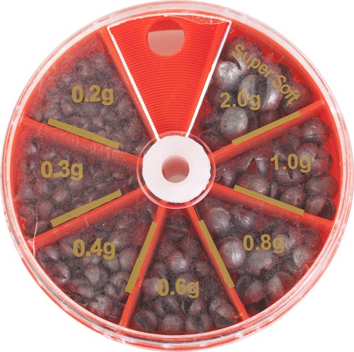 Boîte De Plombs De Pêche Corofish 65g - Assortiment De Clips Et Fils De Serrage Pour Pêche Au Coup