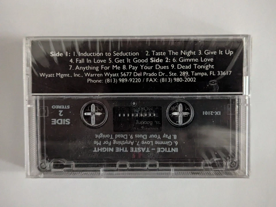 INTICE Taste The Night 1989 Cassette Savatage Roxx Gang Hair Metal Demo Tape - Image 2 of 4