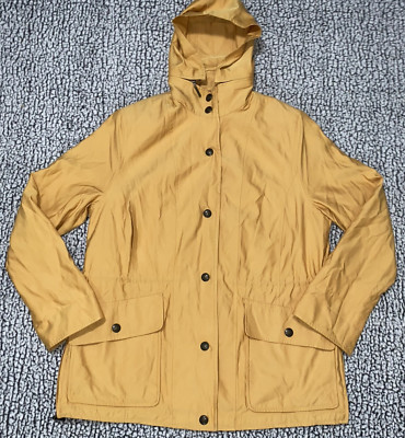 Vintage Bromley Sport Yellow Long Rain Coat Size Large