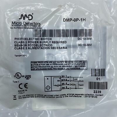 AUTOMATION DIRECT DMP-0P-1H PHOTOELECTRIC SENSOR DMP0P1H 10-30VDC NEW