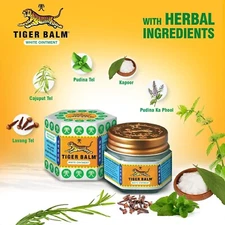 Tiger Balm White Ointment | 21ml each | Pack of 2| Ayurvedic Pain Relief Balm